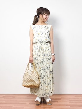 内山陽菜さん（レディース・149cm）の春コーディネート