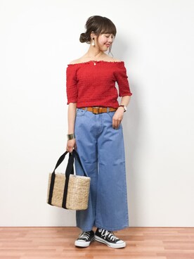 内山陽菜さん(レディース・149cm)の春コーディネート