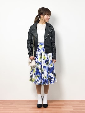 内山陽菜さん（レディース・149cm）の春コーディネート