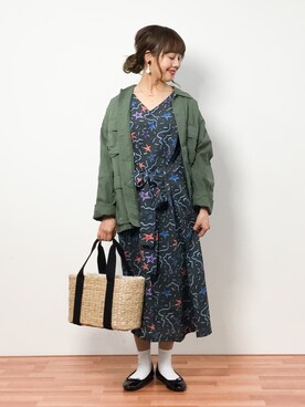 内山陽菜さん(レディース・149cm)の春コーディネート