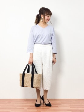 内山陽菜さん（レディース・149cm）の春コーディネート