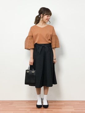 内山陽菜さん(レディース・149cm)の春コーディネート