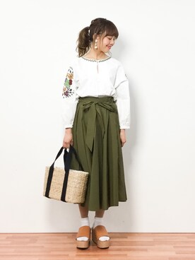 内山陽菜さん（レディース・149cm）の春コーディネート