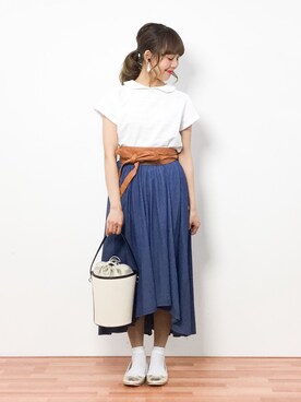 内山陽菜さん（レディース・149cm）の春コーディネート