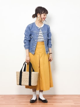 内山陽菜さん（レディース・149cm）の春コーディネート