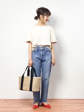 内山陽菜さん（レディース・149cm）の春コーディネート