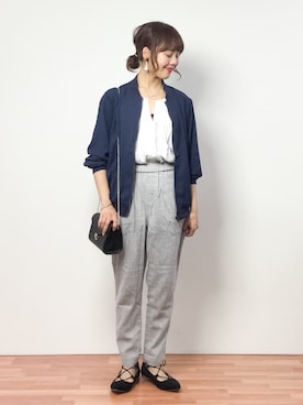 内山陽菜さん（レディース・149cm）の春コーディネート