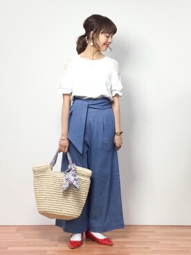 内山陽菜さん（レディース・149cm）の春コーディネート