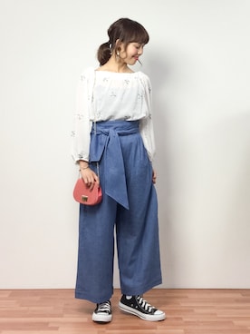 内山陽菜さん（レディース・149cm）の春コーディネート