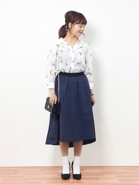 内山陽菜さん（レディース・149cm）の春コーディネート