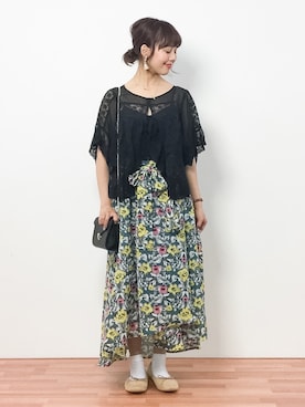 内山陽菜さん（レディース・149cm）の春コーディネート