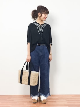 内山陽菜さん（レディース・149cm）の春コーディネート