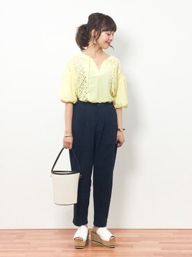 内山陽菜さん（レディース・149cm）の春コーディネート