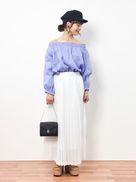 「Te chichi TERRASSE（テチチテラス）のアイテム」を使った、内山陽菜さん（レディース・149cm）の春コーディネート