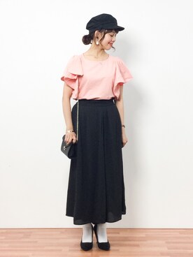 内山陽菜さん（レディース・149cm）の春コーディネート