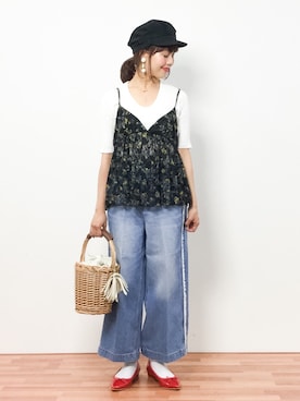 内山陽菜さん（レディース・149cm）の春コーディネート