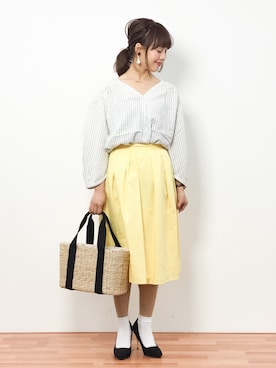 内山陽菜さん(レディース・149cm)の春コーディネート