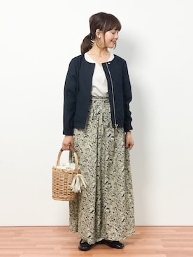 内山陽菜さん（レディース・149cm）の春コーディネート