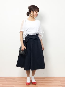 内山陽菜さん（レディース・149cm）の春コーディネート