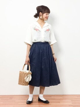 内山陽菜さん（レディース・149cm）の春コーディネート