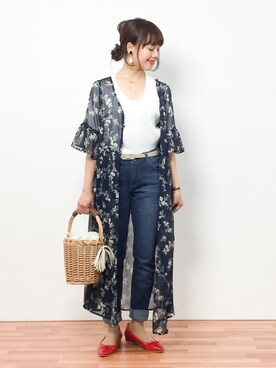 内山陽菜さん（レディース・149cm）の春コーディネート