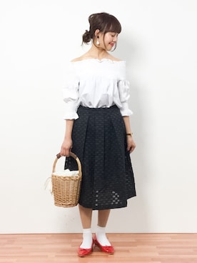 内山陽菜さん（レディース・149cm）の春コーディネート