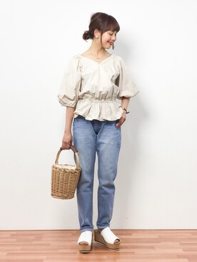 内山陽菜さん（レディース・149cm）の春コーディネート