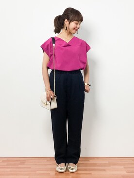 内山陽菜さん（レディース・149cm）の春コーディネート