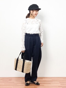 内山陽菜さん（レディース・149cm）の春コーディネート