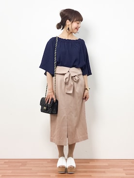 内山陽菜さん（レディース・149cm）の春コーディネート