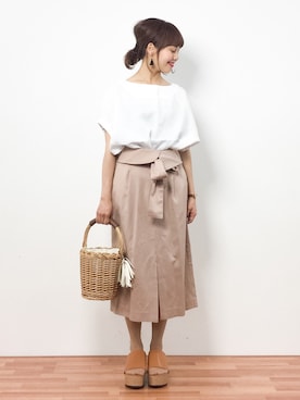 内山陽菜さん（レディース・149cm）の春コーディネート