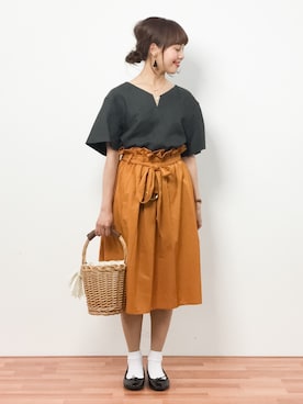 内山陽菜さん（レディース・149cm）の春コーディネート
