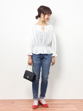 内山陽菜さん（レディース・149cm）の春コーディネート