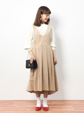 内山陽菜さん（レディース・149cm）の春コーディネート