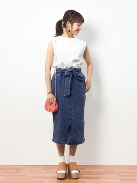 内山陽菜さん（レディース・149cm）の春コーディネート