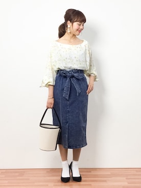 内山陽菜さん（レディース・149cm）の春コーディネート
