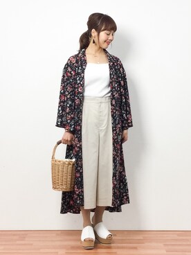 内山陽菜さん（レディース・149cm）の春コーディネート