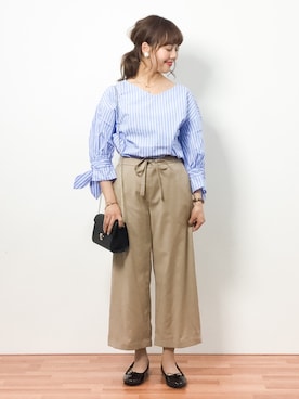 内山陽菜さん（レディース・149cm）の春コーディネート