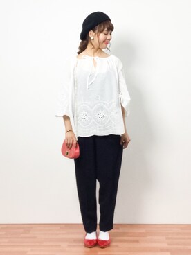 内山陽菜さん（レディース・149cm）の春コーディネート