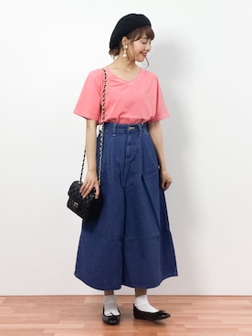 内山陽菜さん(レディース・149cm)の春コーディネート