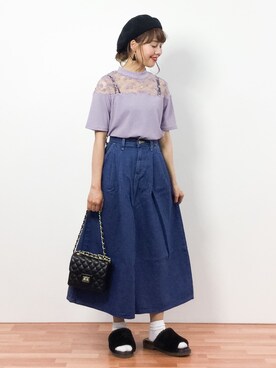 内山陽菜さん（レディース・149cm）の春コーディネート