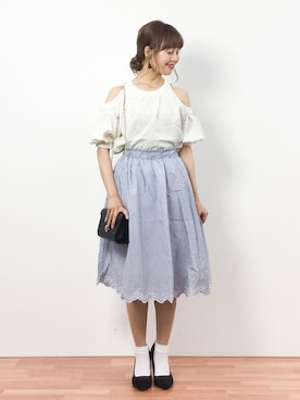 内山陽菜さん(レディース・149cm)の春コーディネート