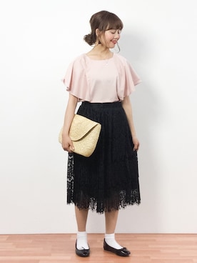 内山陽菜さん（レディース・149cm）の春コーディネート