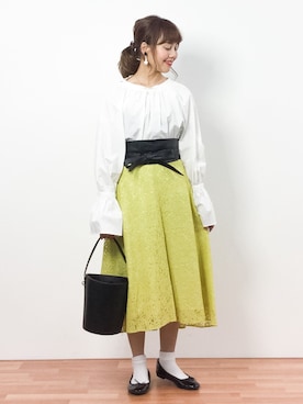 内山陽菜さん（レディース・149cm）の春コーディネート