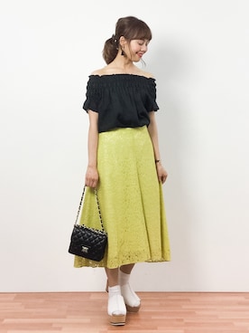 内山陽菜さん（レディース・149cm）の春コーディネート