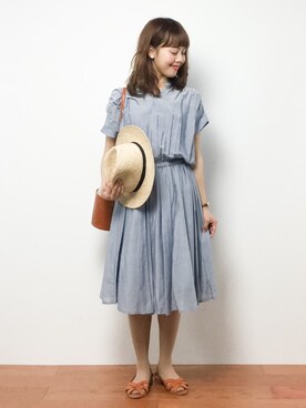 内山陽菜さん(レディース・149cm)の夏コーディネート