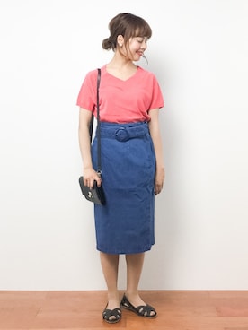 内山陽菜さん(レディース・149cm)の夏コーディネート