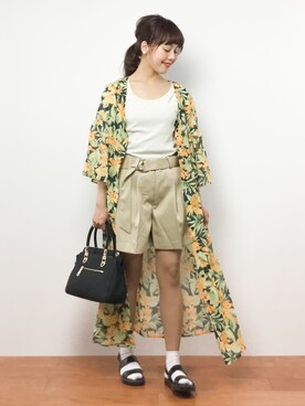 内山陽菜さん（レディース・149cm）の夏コーディネート