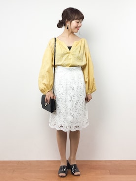 内山陽菜さん（レディース・149cm）の夏コーディネート