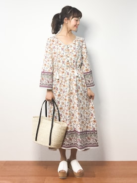 内山陽菜さん（レディース・149cm）の夏コーディネート